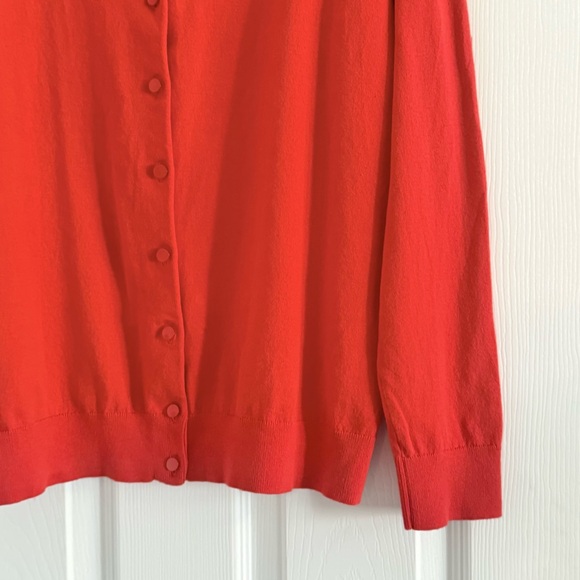 Talbots Women's Vibrant Red Cardigan - Picture 5 of 10